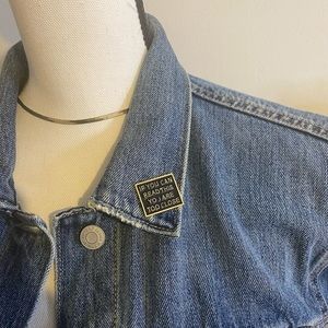 "Social Distance (Black) " Metal Pin